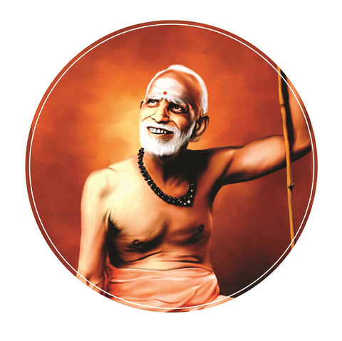Maha Periyava -  Sri Kanchi Paramacharya I Chandrashekarendra Saraswati I Sage of Kanchi I  Car Window Sticker
