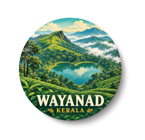 Love Wayanad I Kerala Hill Station I Kerala I Souvenir I Travel Memories I Fridge Magnet