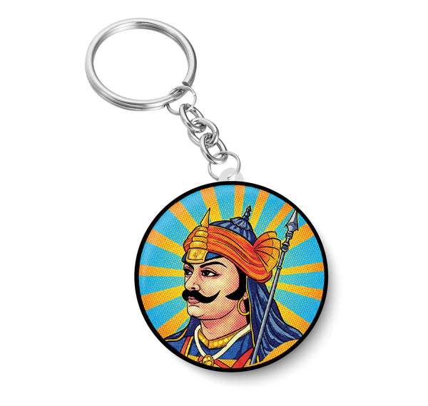 Maharana Pratap I The Great King of Mewar Empire I Rajput I Key Chain