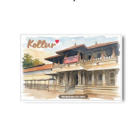 Kollur Sri Mookambika Devi Temple I Shri Mookambika Devi I Karnataka I Spiritual I Fridge Magnet