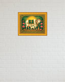 Kamdhenu Cow I Komatha I Gomatha I Kamdhenu I Cow Madhubani I Cow with Calf I Sacred Cow I Vastu I Wall Frame