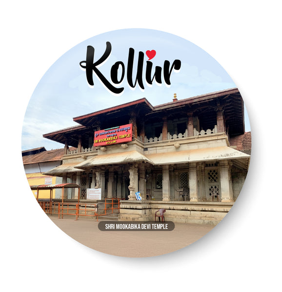 Love Kollur Sri Mookambika Devi Temple I Sri Mookambika Devi I Karnataka I Spiritual I Fridge Magnet