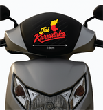Jai Karnataka I Kannadiga I Naanu Kannadiga I Karnataka I Karnataka Rajyotsava I KA I Bike Sticker
