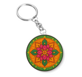 Flower Rangoli I Rangoli I  Key Chain