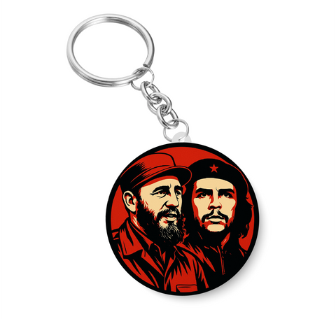 Fidel Castro Che Guevara I The Leader of Cuba I Marxist Revolution I Communist I Key Chain