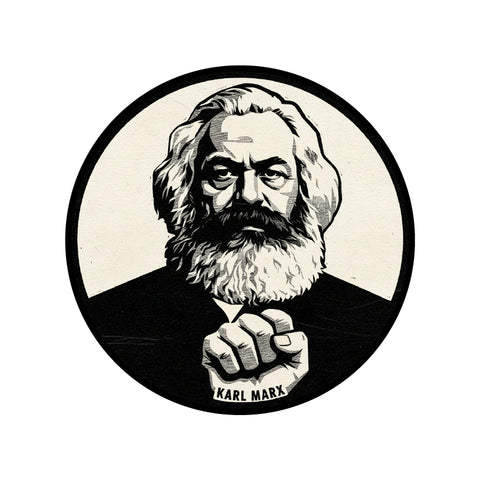 Karl Marx I Revolutionary Socialism I Communism I  Car Window Sticker