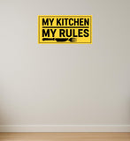 My Kitchen My Rules I Indian MOM Kitchen Rules I Cooking I Restaurant I Wall Sticker