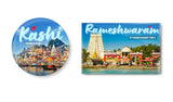 Love Varanasi Kashi Rameshwaram I Ramanatha Swamy Temple I Dhanushkodi Travel I 2 No's of Fridge Magnet