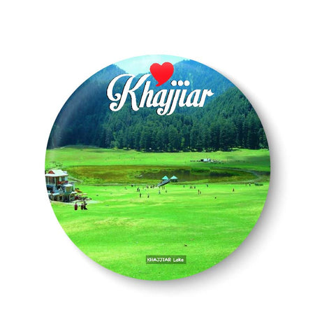 Love Khajjiar I Khajjiar Lake I Travel Memories I Fridge Magnet