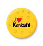 I Love Konkani Fridge Magnet