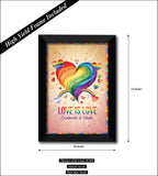 LGBTQ Pride l Love is Love I Celebrate & Unite Wall Poster