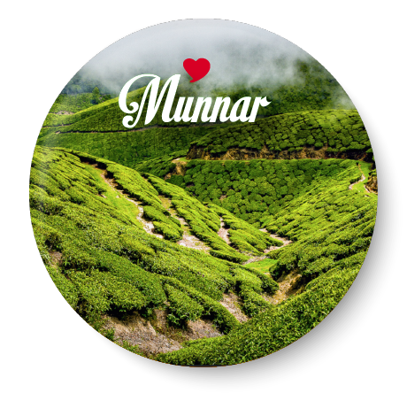 Love Munnar Fridge Magnet