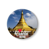Love Lumbini I Myanmar Golden Temple I Nepal Diaries I Fridge Magnet