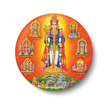 Arupadai Veedu Murugan Temple I Lord Kandhan I Tiruchendur I Palani I Thiruthani Tiruttani I Spiritual I Fridge Magnet