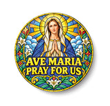 Ave Maria I Ave Maria Pray for Us I Jesus Christ I Spiritual I Fridge Magnet