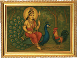 Tamil Kadavul Murugan Classical Art I Lord Murugan I Lord Kandhan I Vel Mayil Seval I Wall Poster / Frames