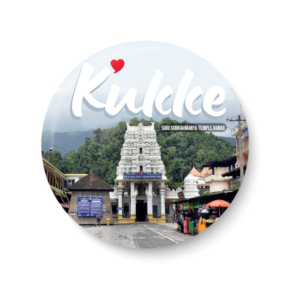 Love Kukke I Shri Subrahmanya Temple I Kukke I Karnataka I Fridge Magnet