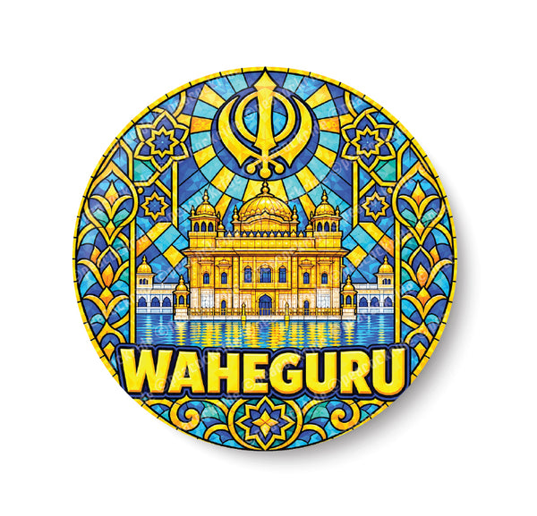 Waheguru I God in Sikhism I Spiritual I Fridge Magnet