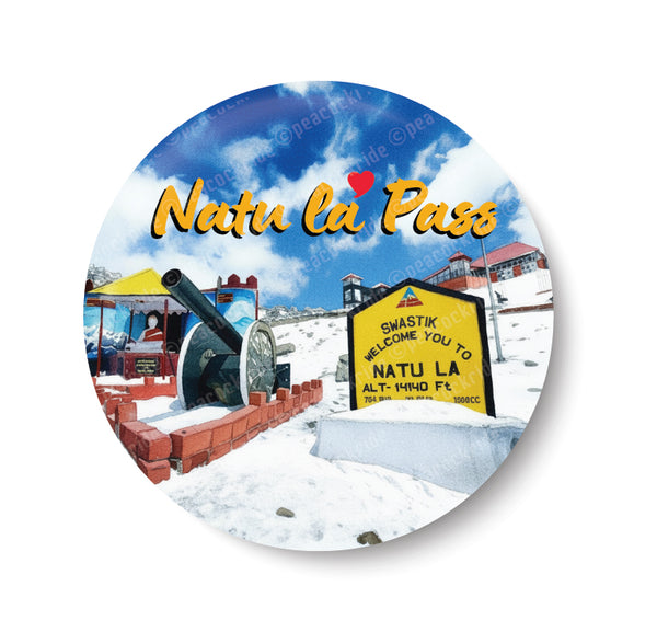 Love Nathu La Pass I Mountain pass I Sikkim I Souvenir I Travel Memories I Fridge Magnet