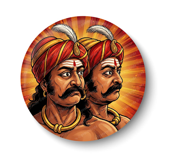 Marudhu Pandiyar I Maruthu Brothers I Maruthu Vagaira I Kalaiyar Kovil I Sivagangai I Freedom Fighter I Tamil Nadu I Fridge Magnet