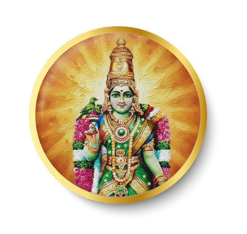 Madurai Meenakshi Amman I Meenakshi I Spiritual I Fridge Magnet