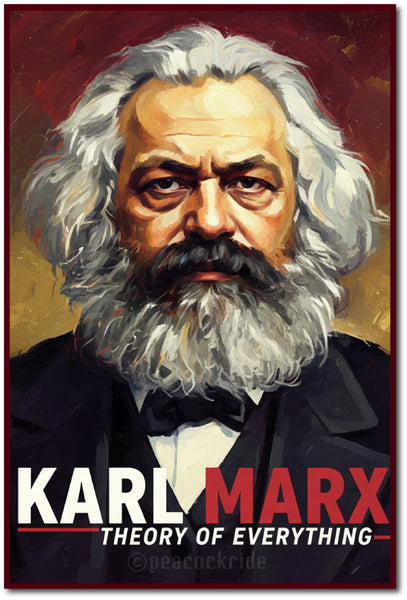 Karl Marx I Theory of Everything I Revolutionary socialism I Marxism I Communism I Wall Poster / Frames