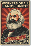 Karl Marx I Works of All Lands Unite I Revolutionary socialism I Marxism I Communism I Wall Poster / Frames