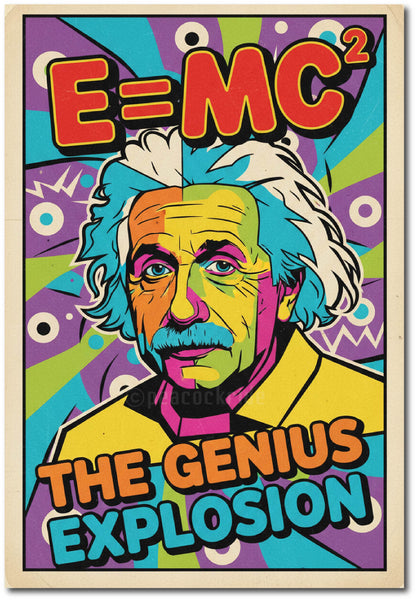 Albert Einstein I The Genius Explosion I Scientist I Physicist I Wall Poster
