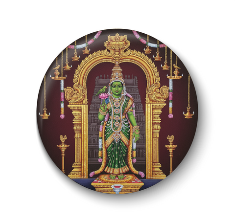 Madurai Meenakshi Amman I Meenakshi I Spiritual I Fridge Magnet