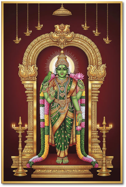 Madurai Meenakshi Amman I Meenakshi I Spiritual I Wall Poster / Frames