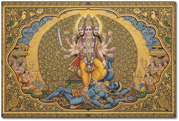 Lord Murugan Surasamharam I Lord Kandhan I Spiritual I Wall Poster / Frames