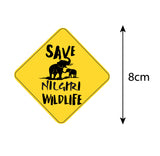 Save Nilgiri Wild Life I Save Wild Life I Forest I Environmental I Bike Sticker