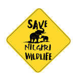 Save Nilgiri Wild Life I Save Wild Life I Forest I Environmental I Car Window Sticker