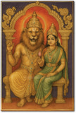 Lord Vishnu I Lord Lakshmi Narasimha Swamy I Om Namo Bhagavate Vasudevaya I Narashimha I Hinduism I Wall Poster / Frames