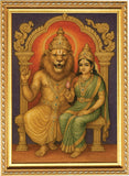 Lord Vishnu I Lord Lakshmi Narasimha Swamy I Om Namo Bhagavate Vasudevaya I Narashimha I Hinduism I Wall Poster / Frames