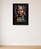 Nelson Mandela I A Winner is a Dreamer I Wall Poster / Frames