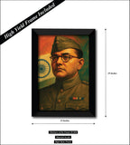 Netaji Subhas Chandra Bose I Freedom Fighter I INA I  Wall Poster / Frame