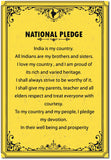 National Pledge of India Wall Poster / Frame