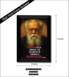 EV Ramasamy I Wisdom Lies in Thinking I Periyar Quote I Dravidian I Wall Poster / Frames