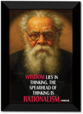 EV Ramasamy I Wisdom Lies in Thinking I Periyar Quote I Dravidian I Wall Poster / Frames