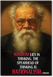 EV Ramasamy I Wisdom Lies in Thinking I Periyar Quote I Dravidian I Wall Poster / Frames