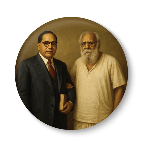 Dr. BR Ambedkar EV Ramasamy Periyar I Ambedkar Periyar I Jai Bhim I Fridge Magnet