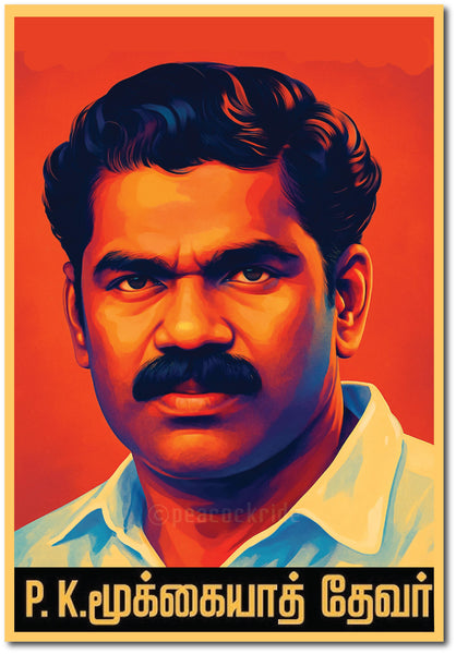 PK Mookiah Thevar I Mookiah Devar I Muthuramalinga Thevar I All India Forward Bloc I AIFB I Wall Poster / Frames