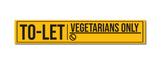 Tolet I Vegetarians Only I With Free Permanet Marker to write contact number  I House I Office I Shop I Rent I Wall Sticker