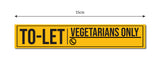 Tolet I Vegetarians Only I With Free Permanet Marker to write contact number  I House I Office I Shop I Rent I Wall Sticker