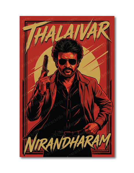 Super Star I Thalaivar Nirandharam I Badsha I Baashha I Annamalai I Tamil Nadu I Wall Poster