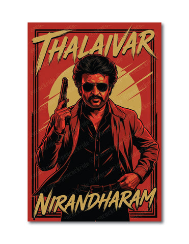 Super Star I Thalaivar Nirandharam I Badsha I Baashha I Annamalai I Tamil Nadu I Wall Poster