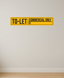 Tolet I Commercial Only I With Free Permanet Marker to write contact number I House I Office I Shop I Rent I Wall Sticker