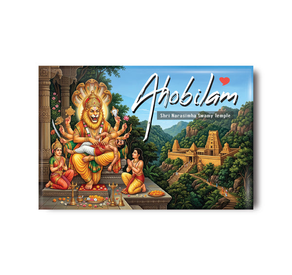 Love Ahobilam I Shri Narasimha Swamy Temple I Andhra Pradesh I Spiritual I Souvenir I Travel Memories I Fridge Magnet