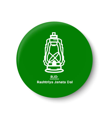 Vote for your Party I Rashtriya Janata Dal Party Symbol Pin Badge